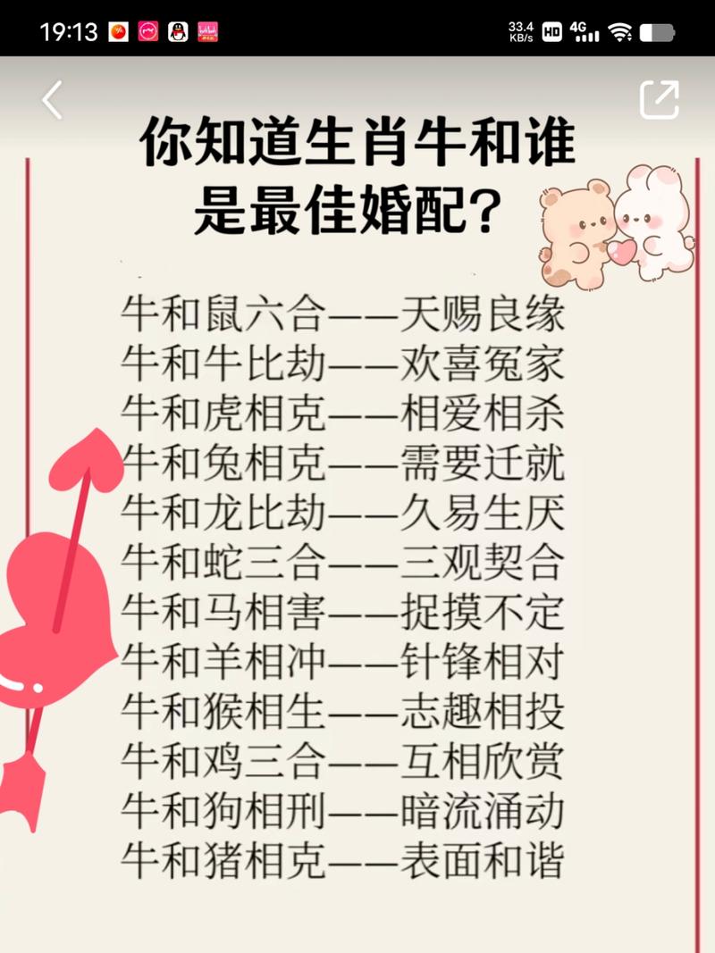 什么生肖和牛最配对呢、什么生肖和牛最配对呢图片