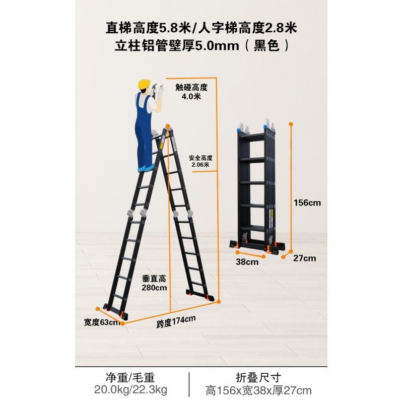 梯子使用夹角多少度、梯子使用夹角多少度合适